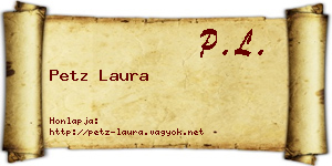 Petz Laura névjegykártya